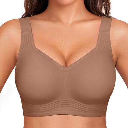 Full coverage wireless bra